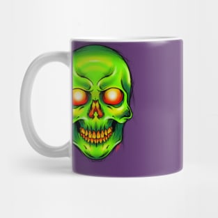 Green skull Mug